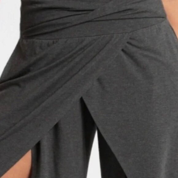 Athleta High Rise twisted split hem Palazzo / Harem type Yoga Pants - Picture 2 of 10